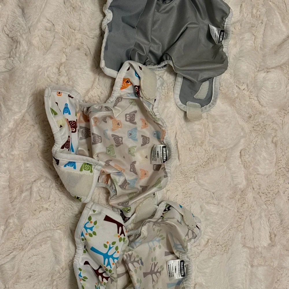 Thirsties Cloth Diaper Cover Set of 3, X-small